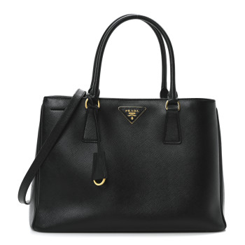 PRADA Saffiano Lux Medium Tote Black