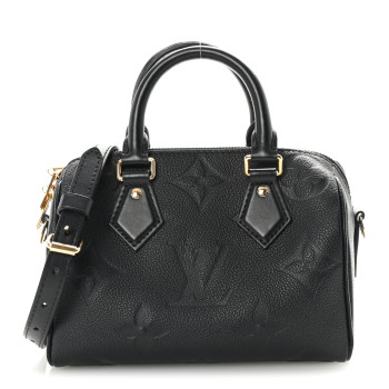 LOUIS VUITTON Empreinte Monogram Giant Speedy Bandouliere 20 Black
