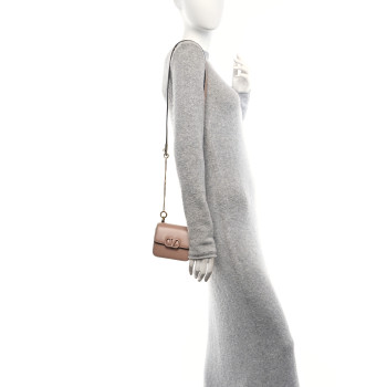 VALENTINO GARAVANI Smooth Calfskin Micro VSling Shoulder Bag Rose Cannelle
