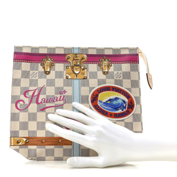 LOUIS VUITTON Damier Azur Summer Trunks Hawaii Toiletry Pouch 26