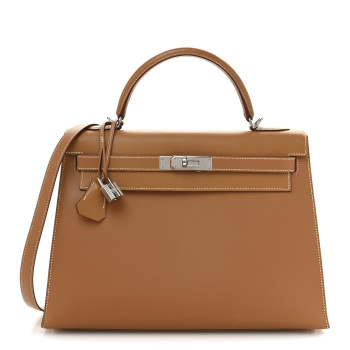 HERMES Box Kelly Sellier 32 Natural HERMES Box Kelly Sellier 32 Natural