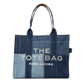 MARC JACOBS Denim Canvas Large The Tote Bag Blue
