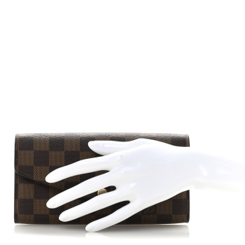 LOUIS VUITTON Damier Ebene Sarah Wallet NM
