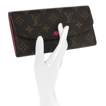LOUIS VUITTON Monogram Emilie Wallet Hot Pink