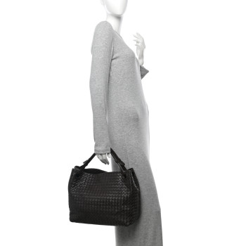 BOTTEGA VENETA Nappa Intrecciato Garda Tote Ebano
