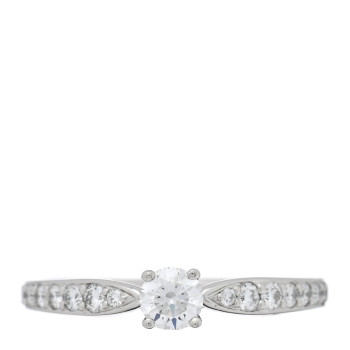 TIFFANY Platinum Diamond .21ct Round Brilliant Harmony Engagement Ring 49 5
