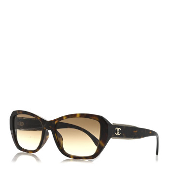 CHANEL Acetate CC Sunglasses 5516-A Tortoise