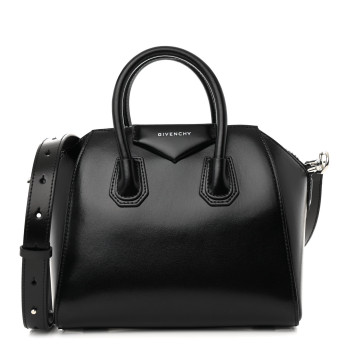 GIVENCHY Shiny Lord Calfskin Mini Antigona Black