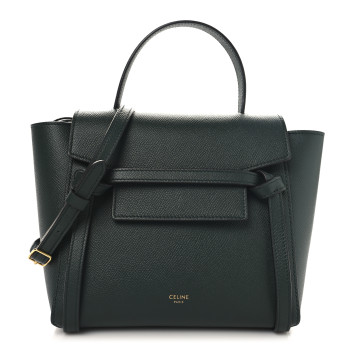 CELINE Grained Calfskin Nano Belt Bag Amazone