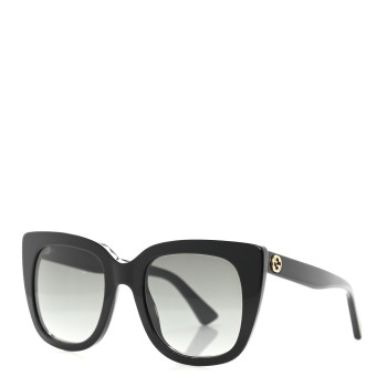 GUCCI Acetate Cat Eye Sunglasses GG0163S Black