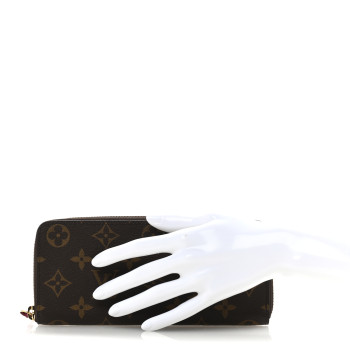 LOUIS VUITTON Monogram Clemence Wallet Fuchsia