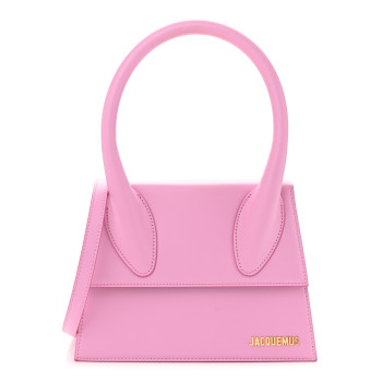 JACQUEMUS Smooth Calfskin Le Grand Chiquito Light Pink