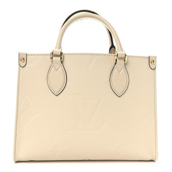 LOUIS VUITTON Empreinte Monogram Giant Onthego PM Cream Beige