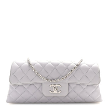 CHANEL Lambskin Quilted By 4 Flap Crossbody Grey