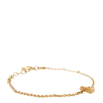 LOUIS VUITTON LV And Me Letter F Bracelet Gold