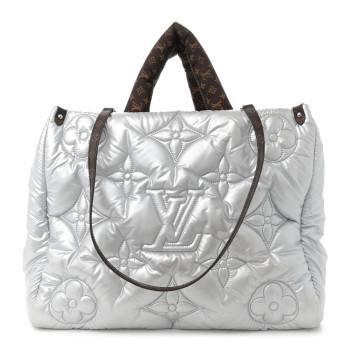 LOUIS VUITTON Econyl Monogram Pillow Giant Onthego GM Silver