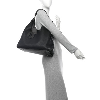 LOUIS VUITTON Mahina Carmel Hobo Black