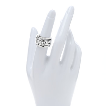 DAVID YURMAN Sterling Silver 14mm Continuance Ring 52 6