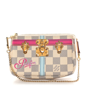 LOUIS VUITTON Damier Azur Summer Trunks Portofino Mini Pochette Accessories