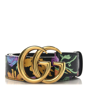 GUCCI x Ken Scott Calfskin Double G 40mm Belt 100 40 Black Multicolor