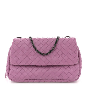 BOTTEGA VENETA Nappa Intrecciato Small Chain Crossbody Corot