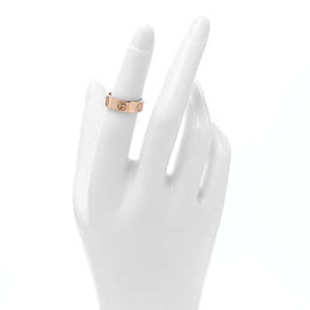 CARTIER 18K Pink Gold 5.5mm LOVE Ring 49 4.75