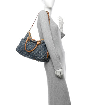 LOUIS VUITTON Denim Neo Cabby MM Blue