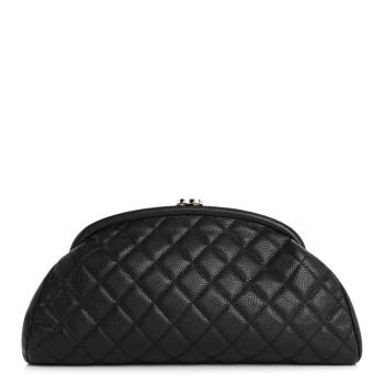CHANEL Caviar Quilted Timeless Clutch Black