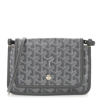 GOYARD Goyardine Plumet Wallet Clutch Grey