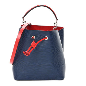 LOUIS VUITTON Epi Neonoe Indigo Coquelicot