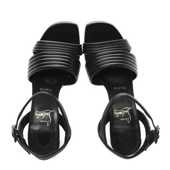 CHRISTIAN LOUBOUTIN Nappa Manola 85 Sandals 37.5 Black