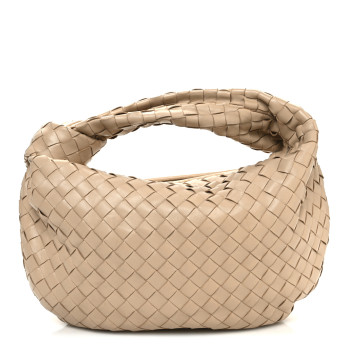 BOTTEGA VENETA Nappa Intrecciato Teen Jodie Hobo Porridge