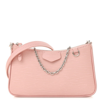 LOUIS VUITTON Epi Easy Pouch On Strap Rose Ballerine