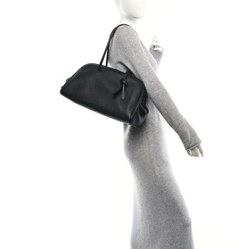 JACQUEMUS Grained Calfskin The Turismo Soft Bowling Black
