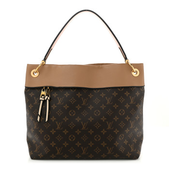 LOUIS VUITTON Monogram Tuileries Hobo Sesame Peach