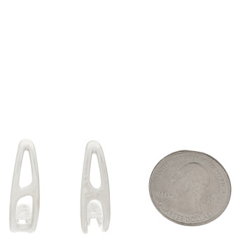 HERMES Sterling Silver Chaine D'Ancre Punk Earrings