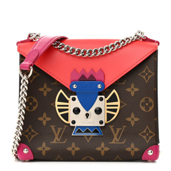 LOUIS VUITTON Monogram Pochette Mask PM Corail