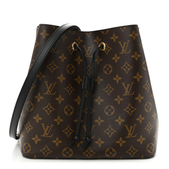 LOUIS VUITTON Monogram Neonoe MM Black