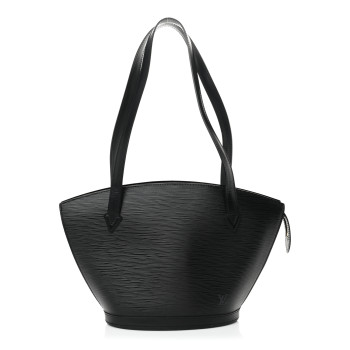 LOUIS VUITTON Epi Saint Jacques PM Long Straps Black