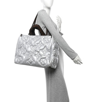 LOUIS VUITTON Econyl Monogram Pillow Giant Onthego GM Silver