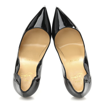 CHRISTIAN LOUBOUTIN Patent Hot Chick 100 Pumps 36 Black