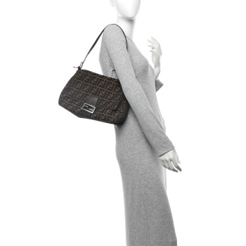 FENDI Zucca Mama Baguette Tobacco