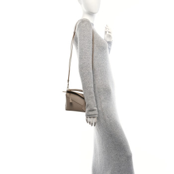 LOEWE Calfskin Mini Puzzle Edge Bag Sand