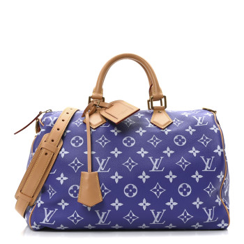 LOUIS VUITTON Calfskin Monogram Speedy P9 Bandouliere 40 Amethyst