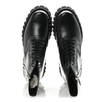 GUCCI Calfskin Mens Novo Lug Sole Ankle Boots 9.5 Black
