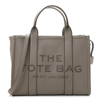 MARC JACOBS Grained Calfskin Medium The Tote Bag Cement