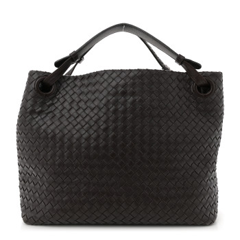 BOTTEGA VENETA Nappa Intrecciato Garda Tote Ebano