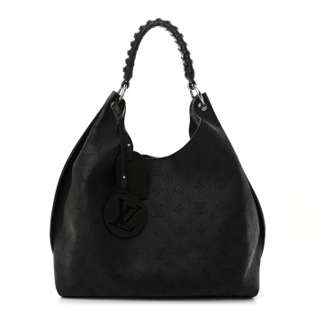 LOUIS VUITTON Mahina Carmel Hobo Black