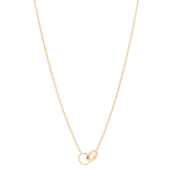 CARTIER 18K Yellow Gold Interlocking LOVE Necklace