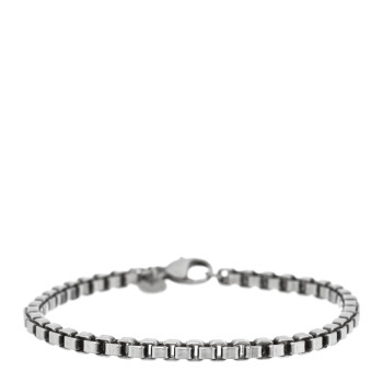 TIFFANY Sterling Silver 4mm Venetian Link Bracelet